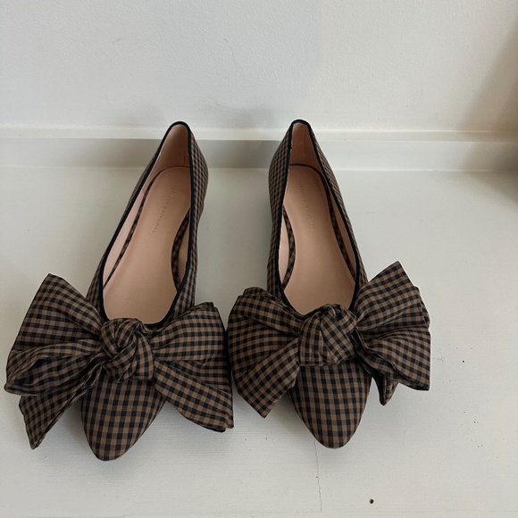 Loeffler Randall Noa Bow Pointed Toe Block Heel Pump SZ. 9 - Picture 1 of 9